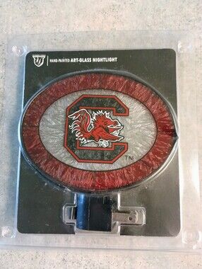 NIB The Memory Company USC Gamecocks Art Glass Nightlight
